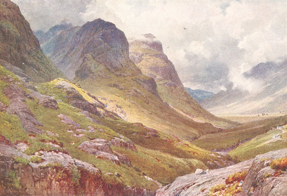 SCOTLAND. Glencoe, Argyllshire 1922 old antique vintage print picture